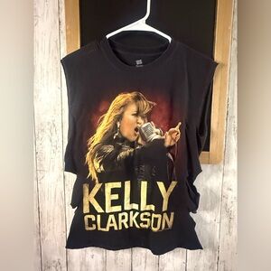 Kelly Clarkson Stronger Tour 2012 Women’s Shirt S Black Cut Double Sided